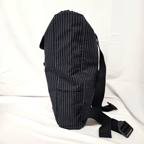 Jean Paul Gaultier Sac A Dos Backpack In Navy Blue And White Pinstripe NWOT - Picture 4 of 8